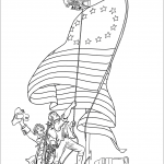 Patriots Raising an American Flag