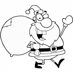 Santa Claus Carrying Bag