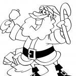 Santa Claus Giving Gifts