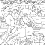 Santa Claus Drinking Tea with...