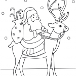 Santa Riding Reindeer