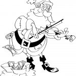 Santa Playing the Violin