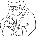Santa Claus with Postman Bag