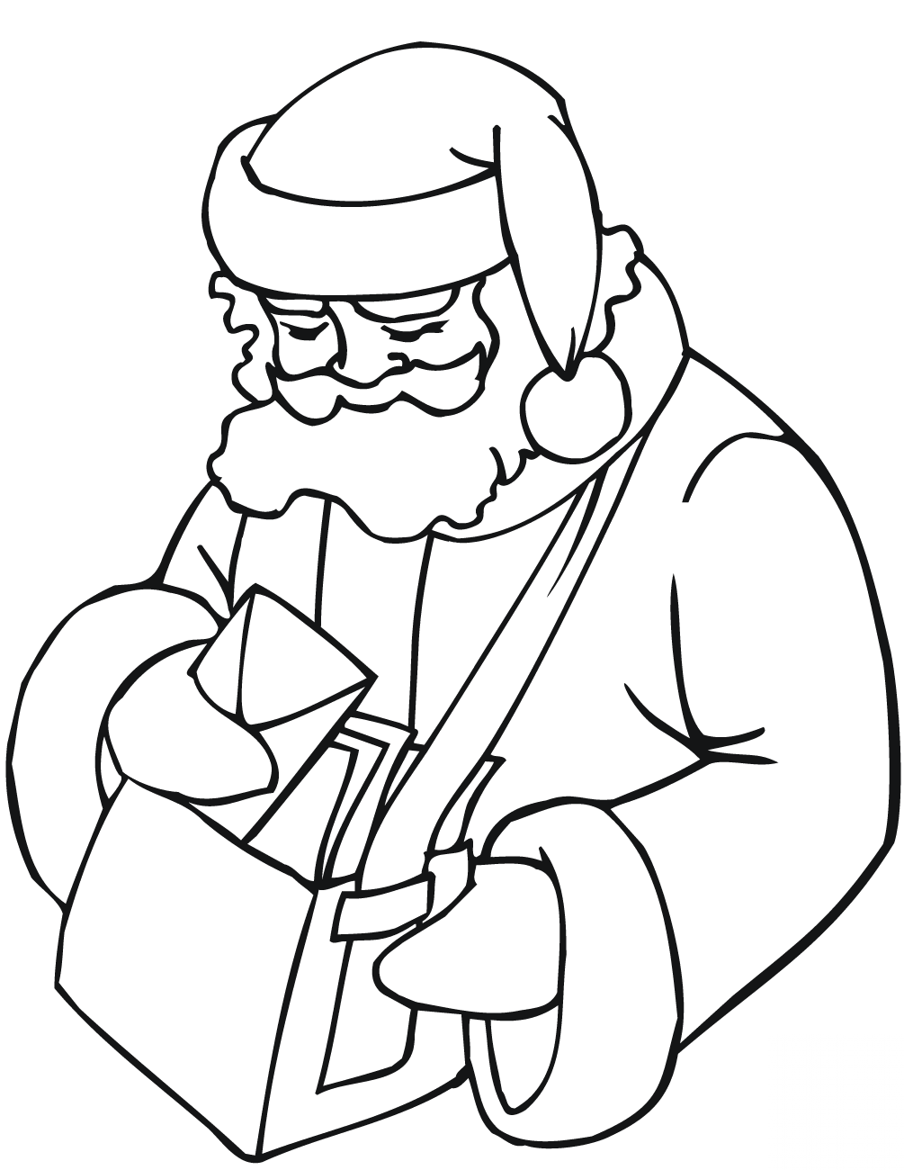 Santa Claus with Postman Bag