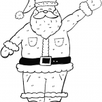Santa Waving Hand