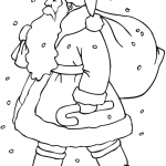 Santa Claus with Gift Bag