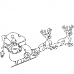 Santa Claus Riding His Sleigh