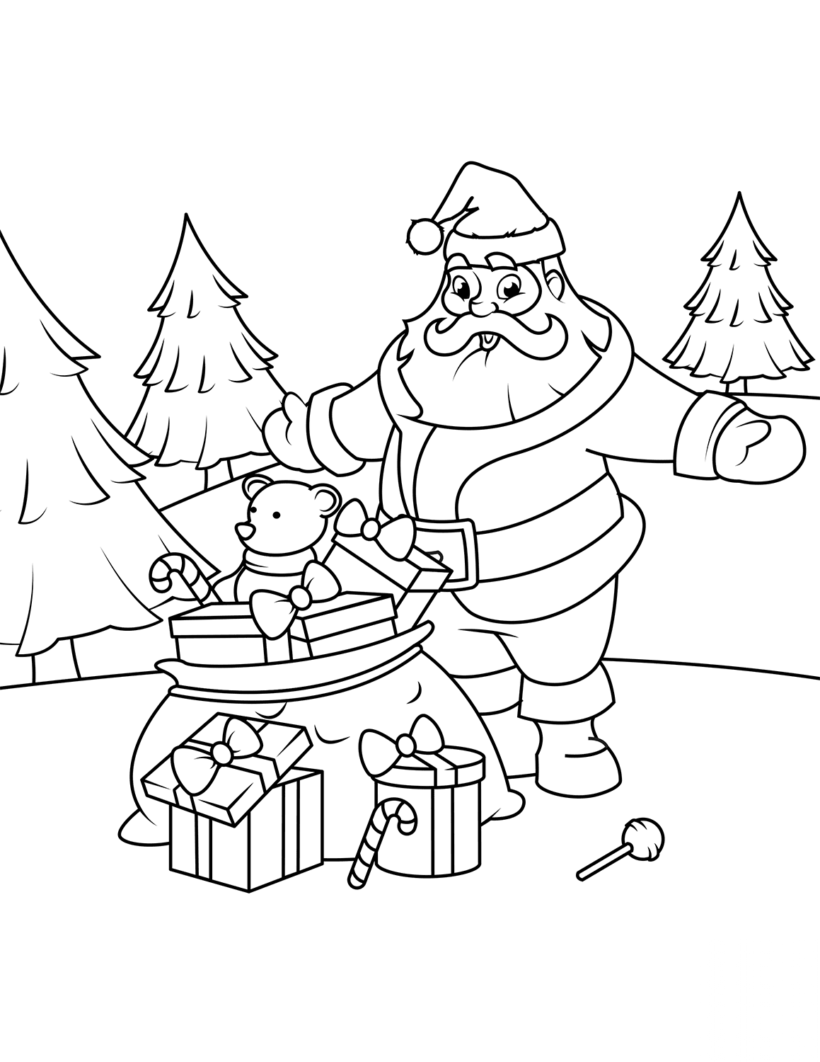 Santa Claus with Gifts