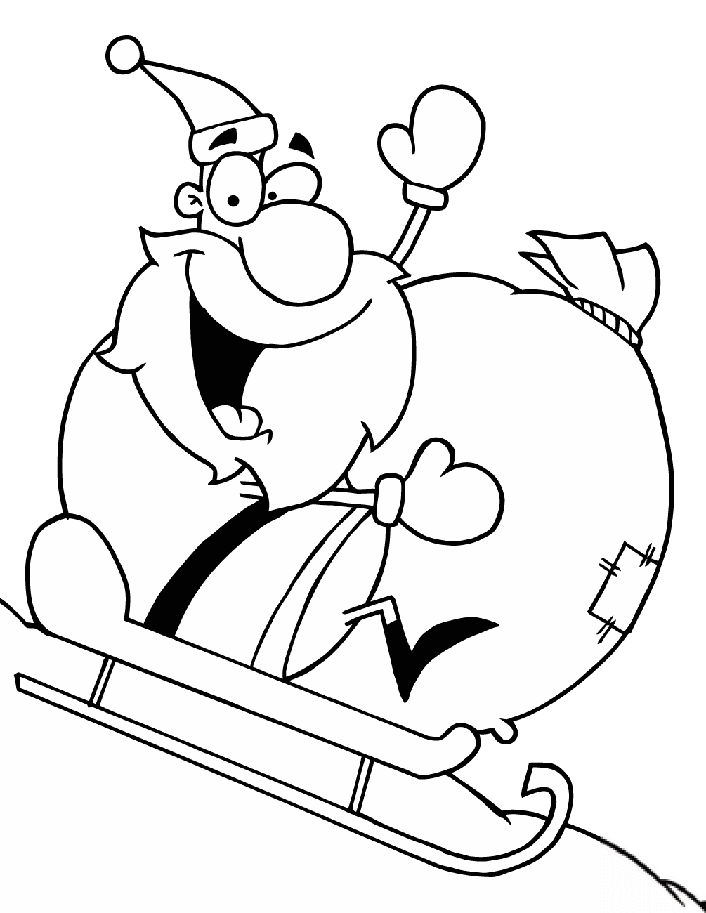 Santa Claus on His Sleigh