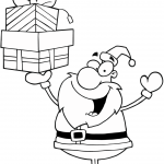 Santa Claus Holding Presents
