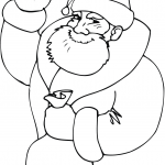 Santa Holding a Bag of Toys