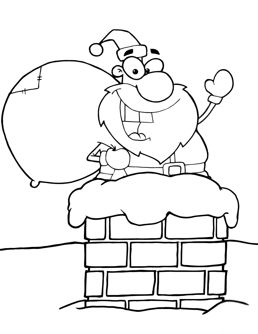 Santa Claus in Chimney