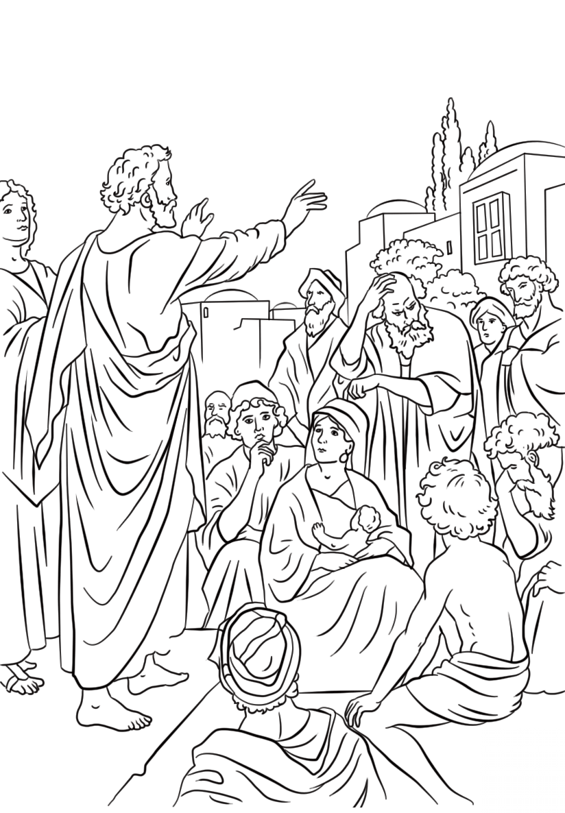 Peter Preaching at Pentecost
