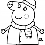 Mummy Pig in Winter Suit