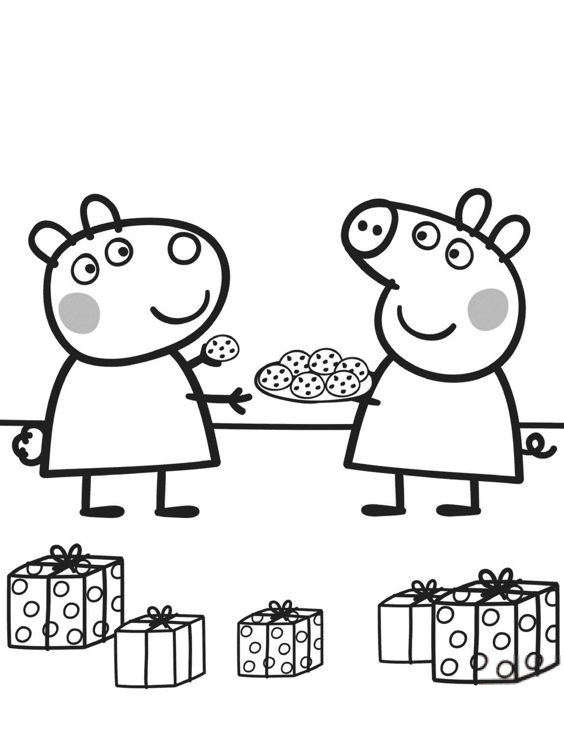 Peppa Gives Suzy Cookies