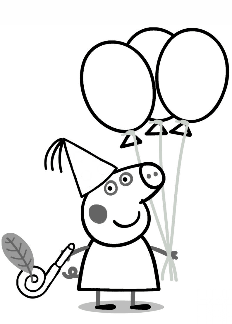 Peppa Pig with Ballons