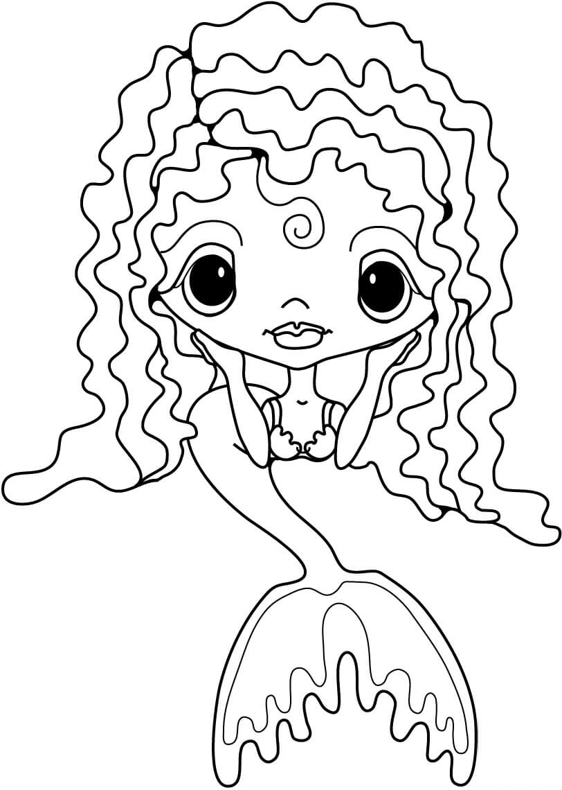 Małą słodka Mermaid