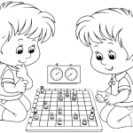 Two Boys Playing Chess