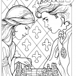 Princess and Prince Playing Chess