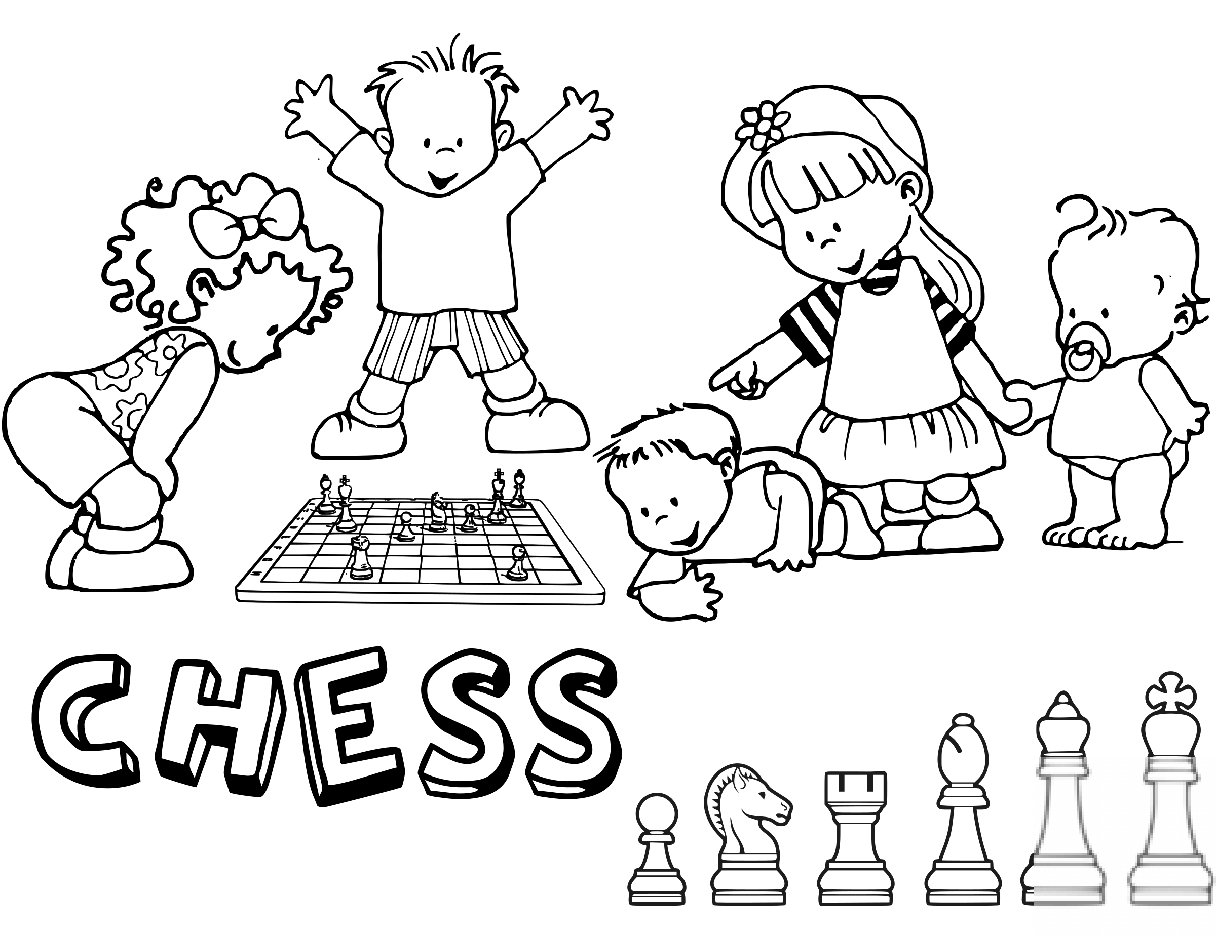 Children Playing Chess