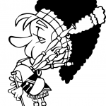 Bagpipe Scottish Soldier