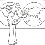 School Girl on Geography Lesson