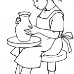 Malutka dziewczynka przy kole...