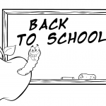 Happy Worm in Apple in Front of...