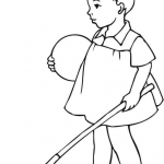 Malutka dziewczynka z siatką na motyle