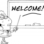 School Professor Displayed on Chalk...