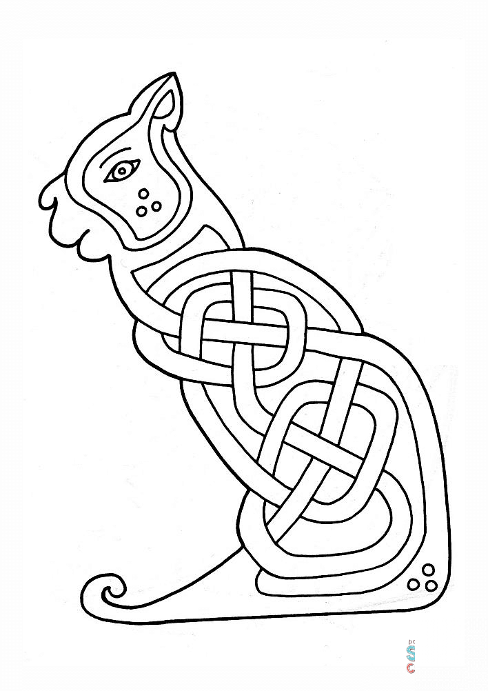 Celtic Cat Design