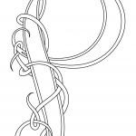 Celtic Style Letter P