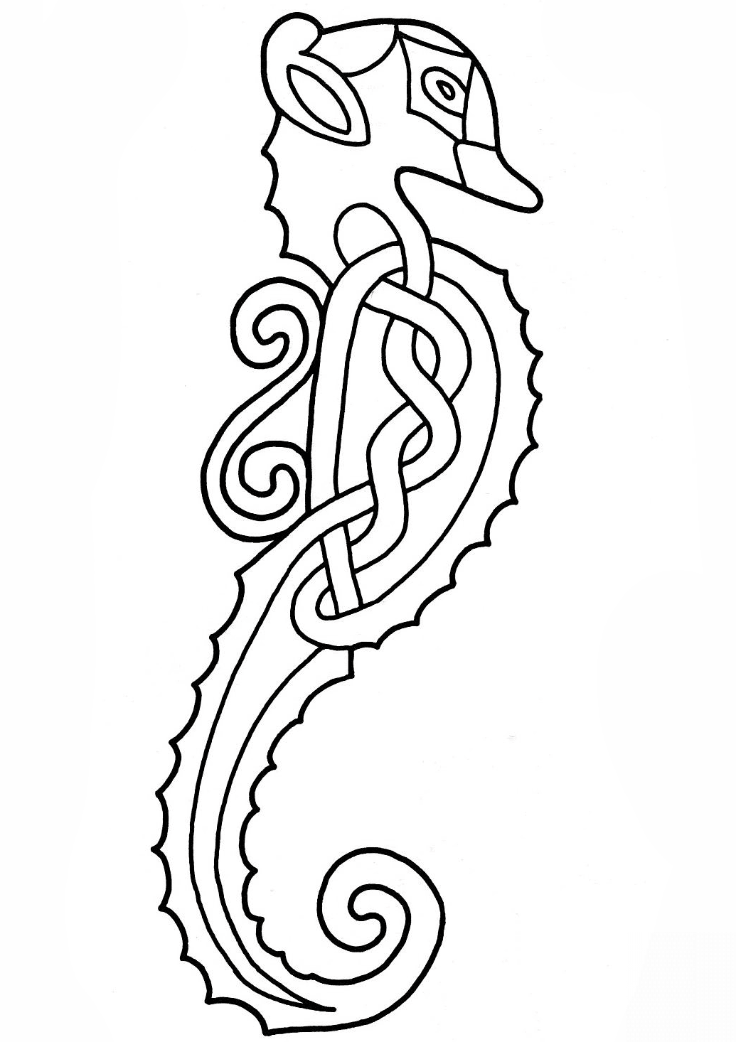 Celtic Seahorse Design