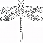 Celtic Dragonfly Design