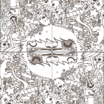 School Notebook Cover Doodle