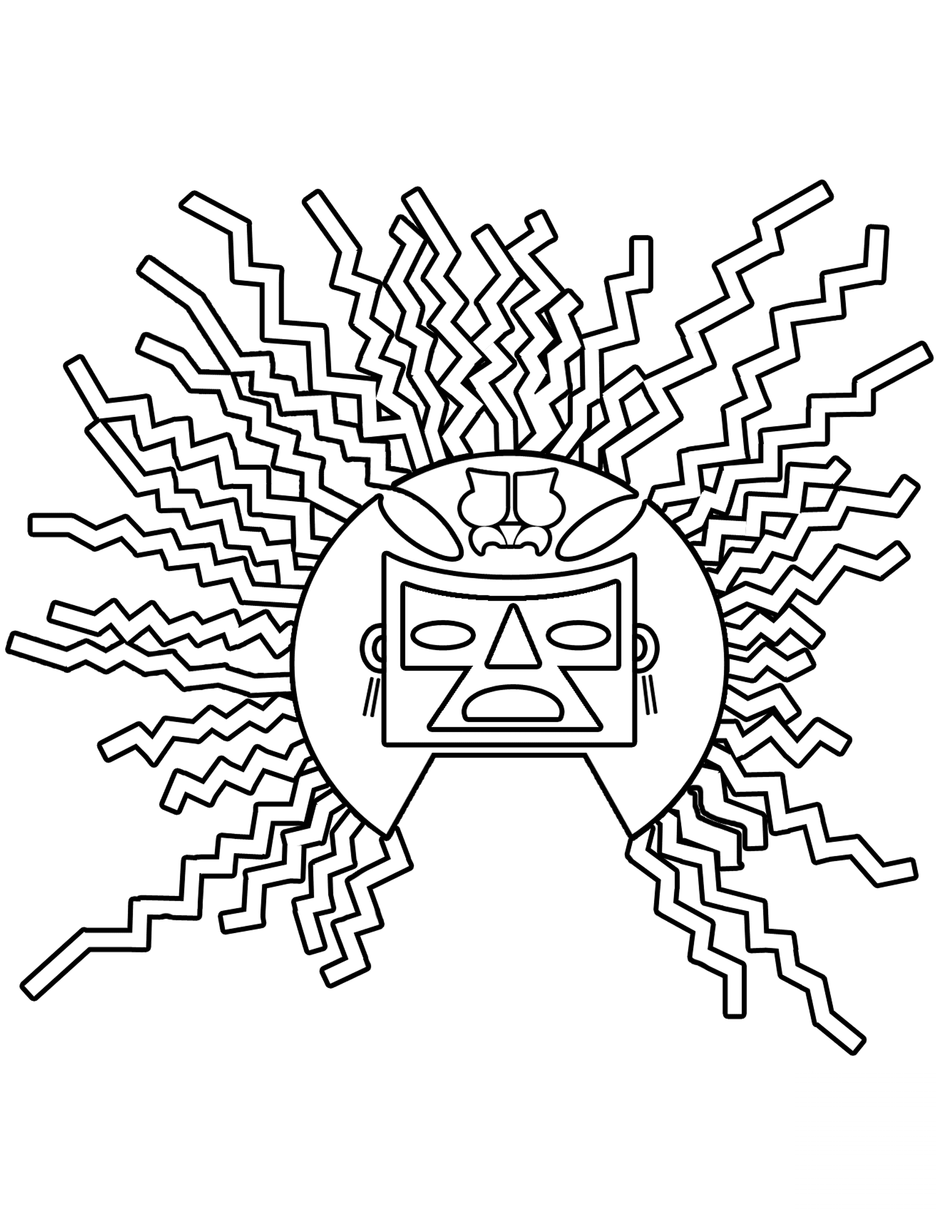 kolorowanka Sztuka Inków