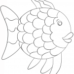 Szablon Tęczowej Rybki