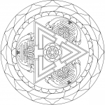 Tibetan Mandala with Triangle