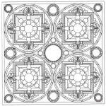 Square Tibetan Mandala