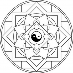 Mandala with Yin Yang