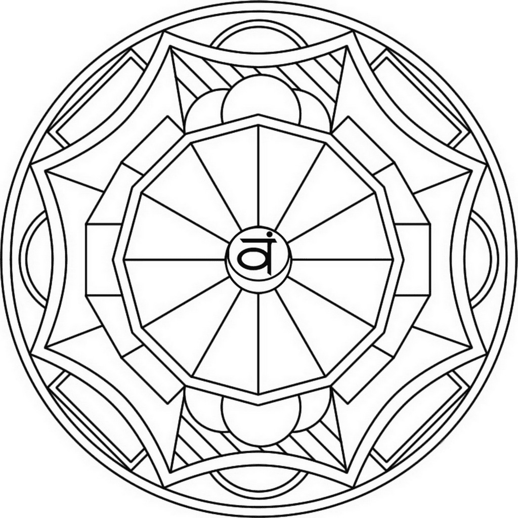 Mandala with Svadhisthana Symbol