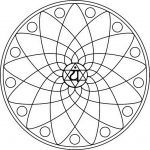 Ellipse Mandala with Anahata Symbol