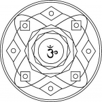 Mandala with Sahasrara Symbol