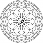 Ellipse Mandala with Om Symbol