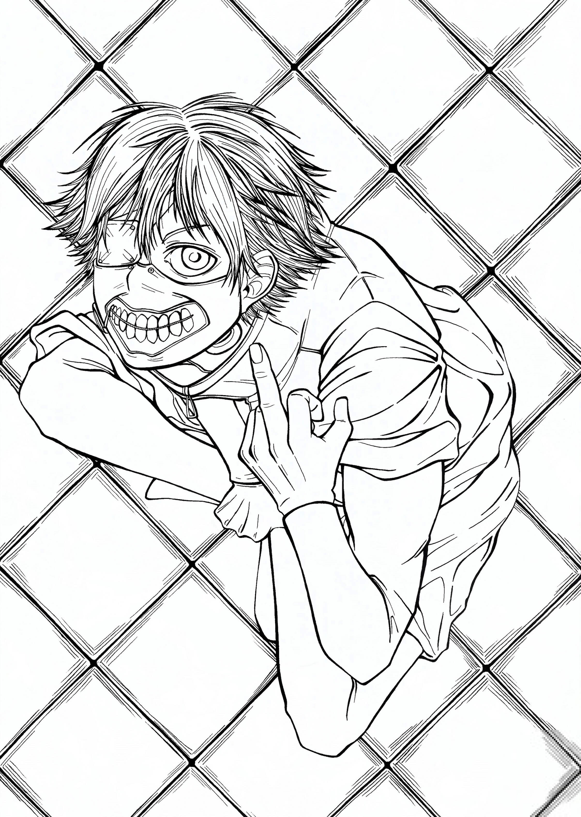 Ken Kaneki Eyepatch Centipede from...