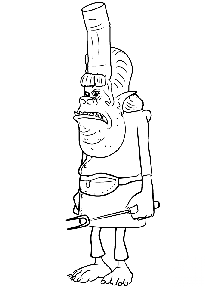 Chef from Trolls Movie