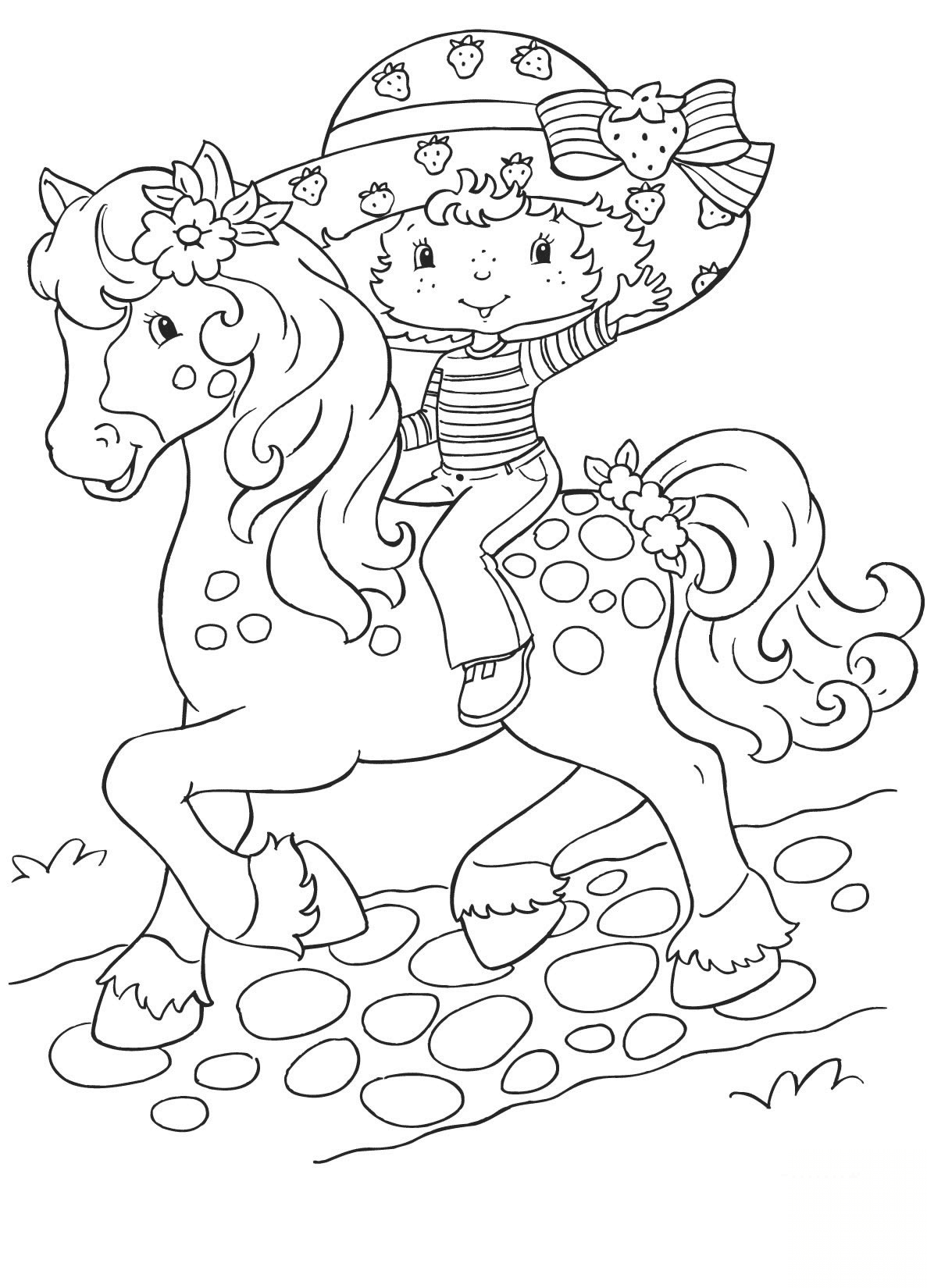 Strawberry Shortcake Rides a Horse