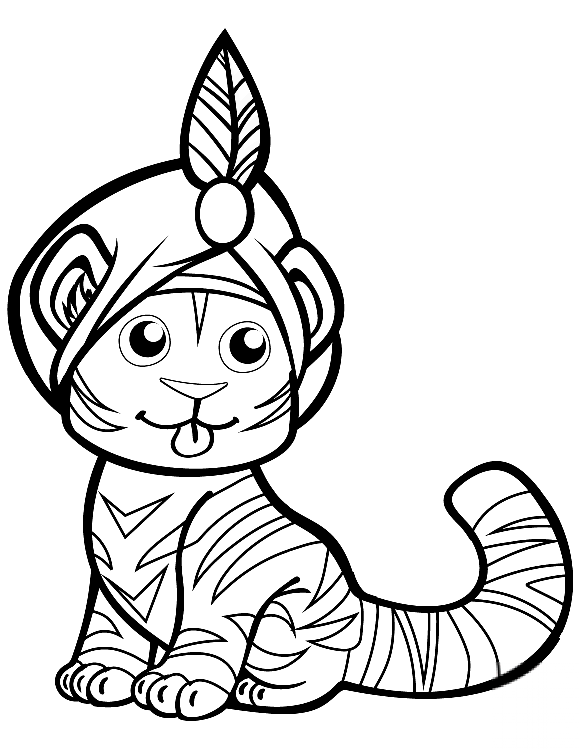 Cute Tiger in Turban