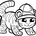 Cute Tiger in Cap
