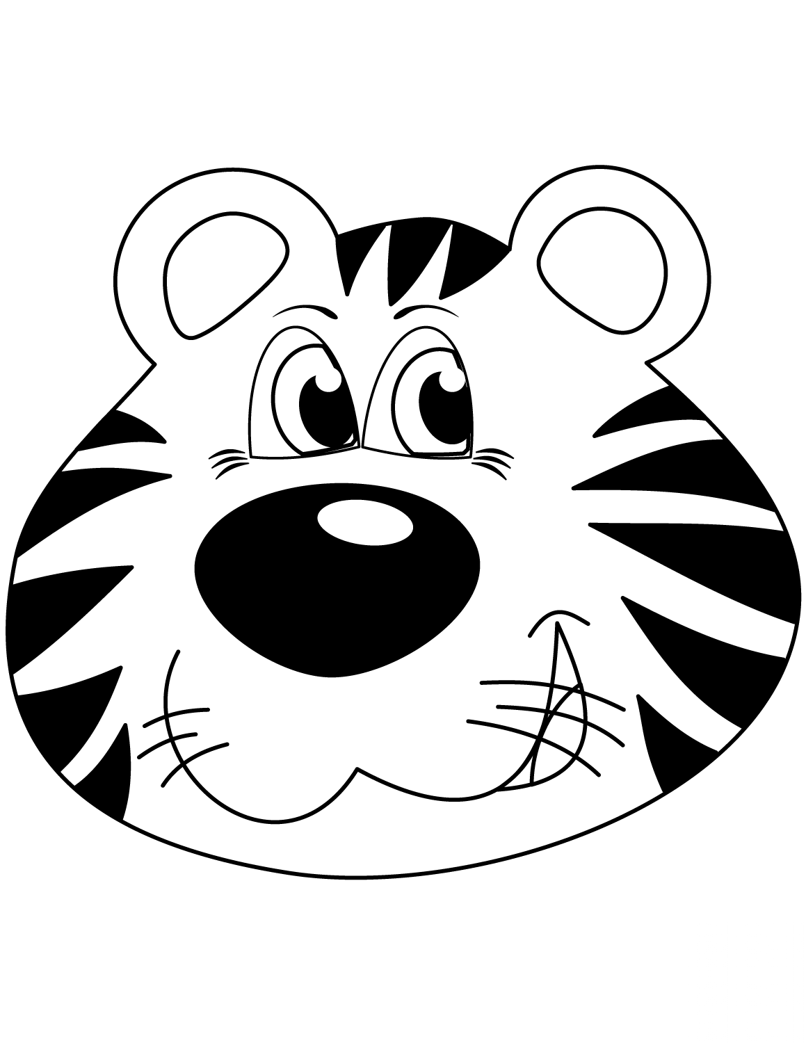 Cartoon Tiger Head